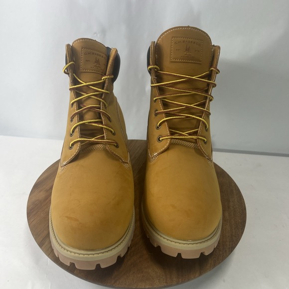 G.H.Bass Fillmore 2.0 \'Wheat/Black\'‎ Nubuck Combat Work Boots Men\'s 13 US